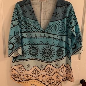 New Cotton Blend, Vneck, Top